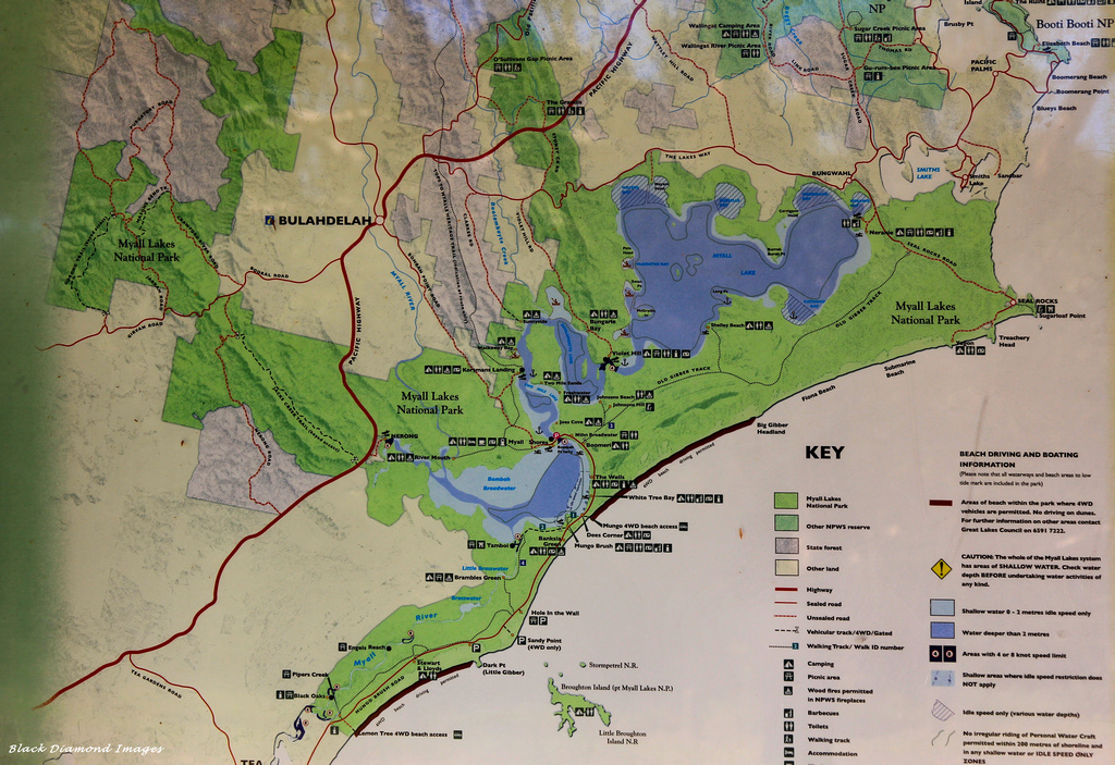 Myall Lakes Map